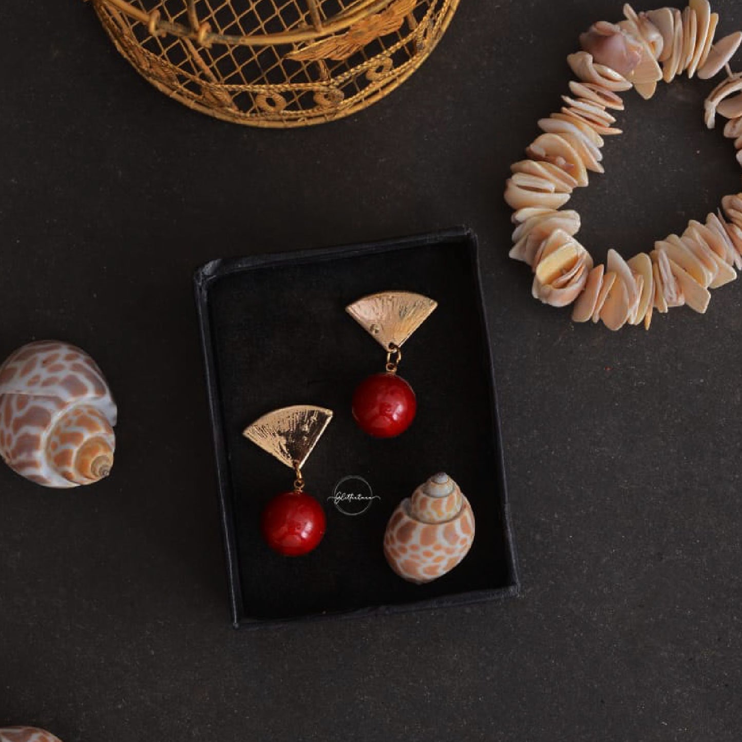 Handcrafted drop earring