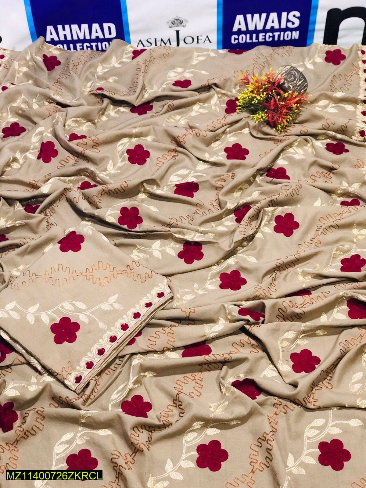 Womens Embroidered Swiss Shawl